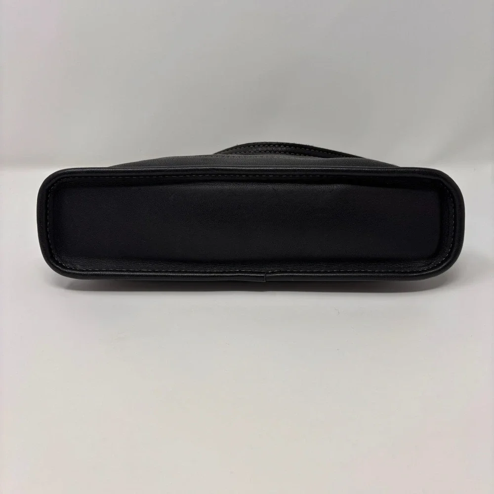 COACH 9311 Demi Bleecker Bag Black Leather Purse Vintage Baguettee USA E0C-9311